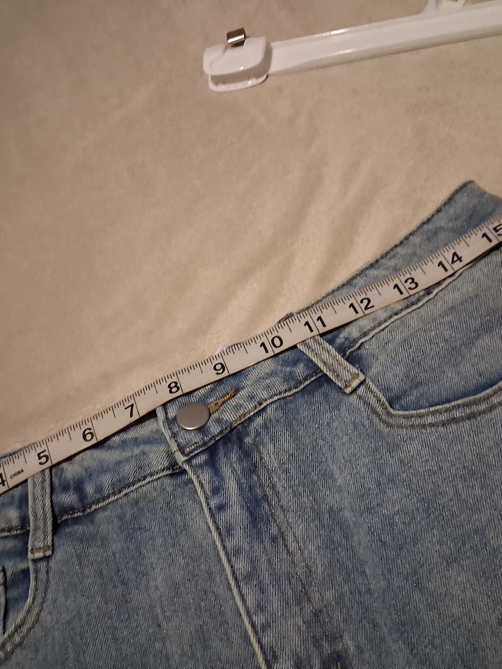 Womens Jeans Pants Blue Vintage Floral Printed Bottoms with Pockets High-Waisted - Picture 10 of 10
